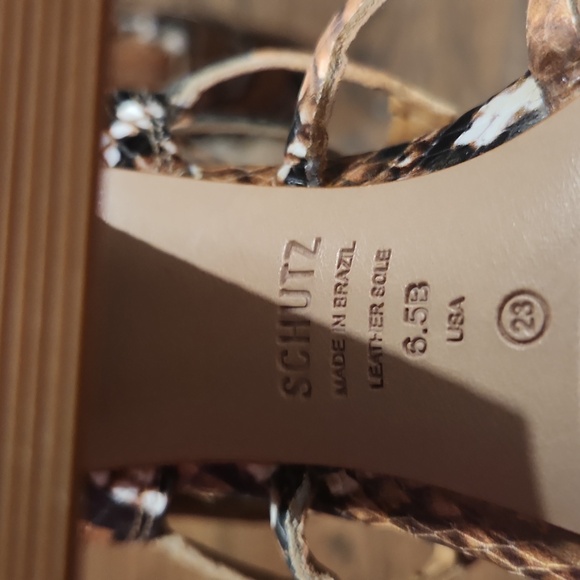 Schutz caged heeled sandal size 6.5 - Picture 5 of 5